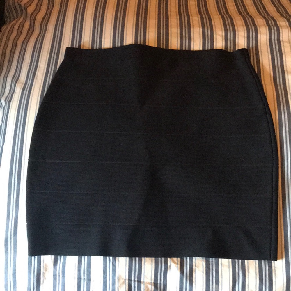 Black body-con skirt